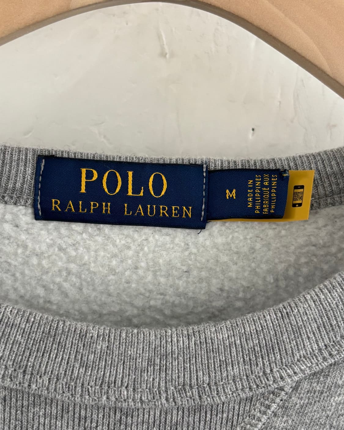 Polo 폴로 랄프로렌 QR라벨 아치로고 그레이 맨투맨 상품이미지9