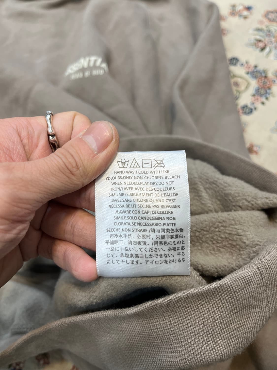 에센셜 피어오브갓 DESERT TAUPE 후드티 상품이미지6