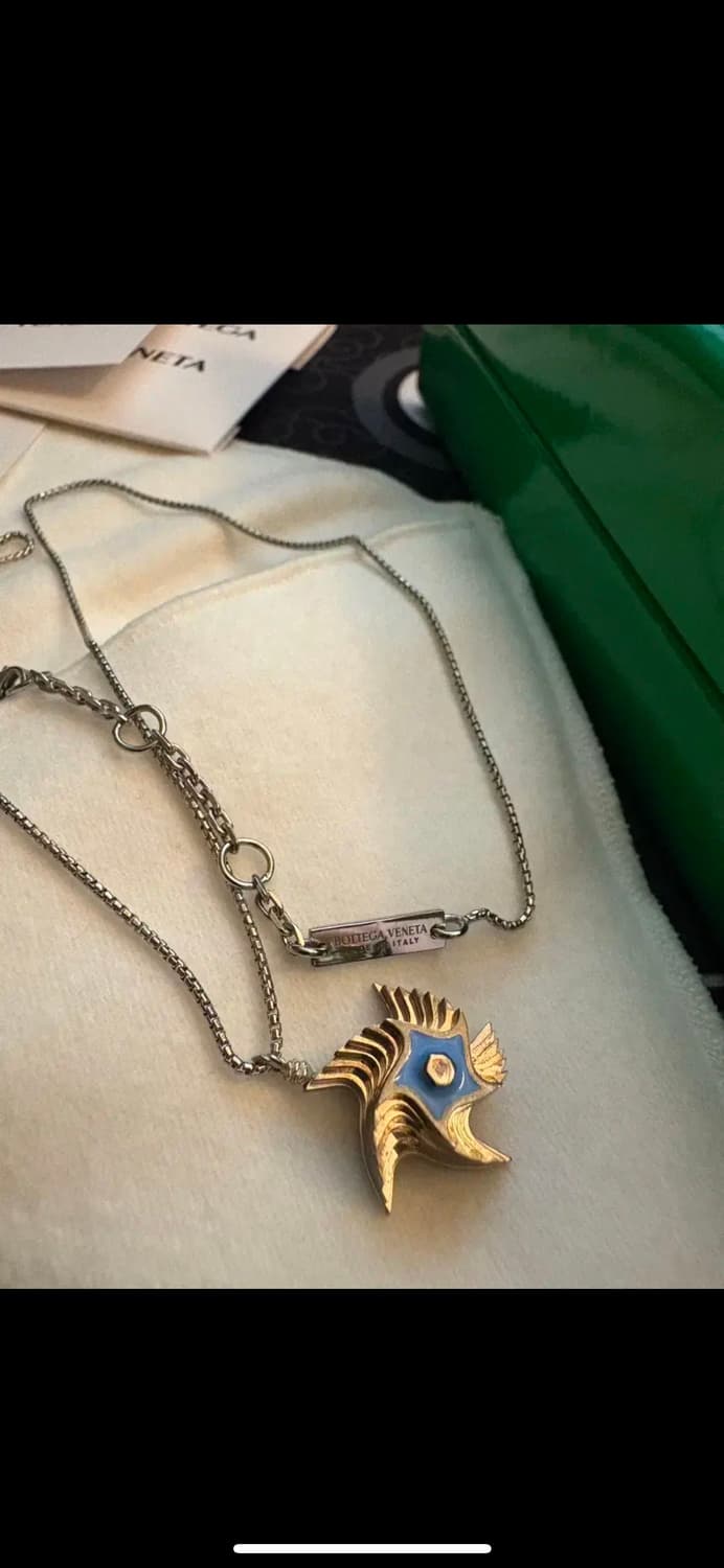 [새상품] 보테가베네타 정품 실버 목걸이 상품이미지2