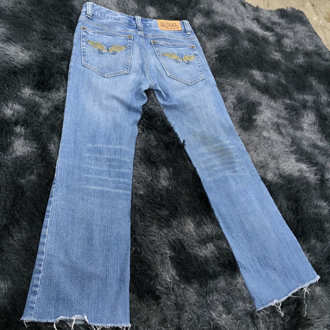 투티/0137 본더치 컷팅 연청 데님 부츠컷 바지 상품이미지5