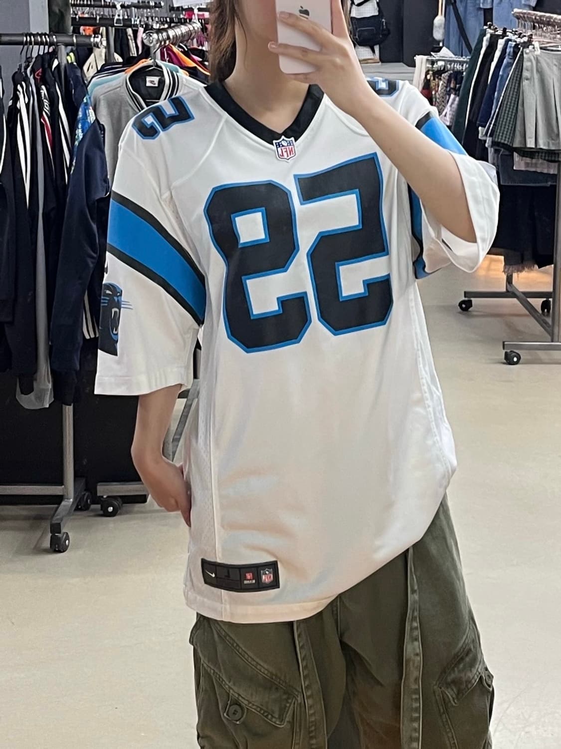 nike x nfl 쿠클리 캐놀라이나 팬서스 유니폼  상품이미지1