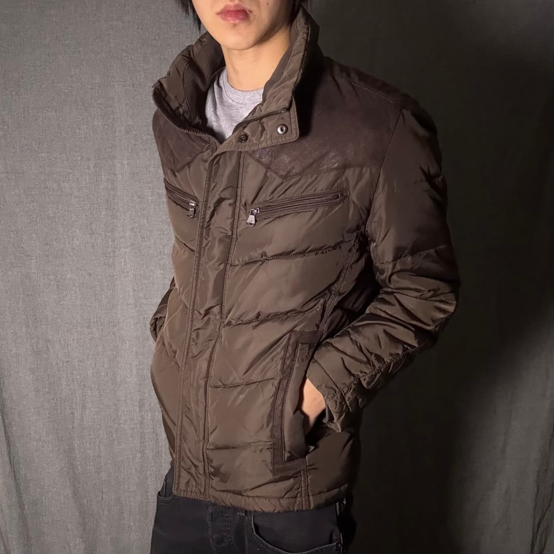 y2k 빈폴 브라운 퀄팅 자켓 상품이미지3