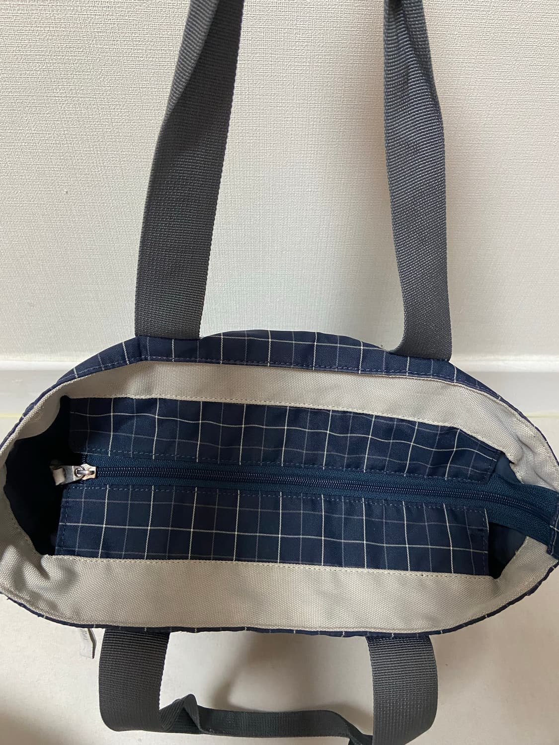 일본 빈티지 체크 이스트보이 숄도백핸드백 상품이미지3