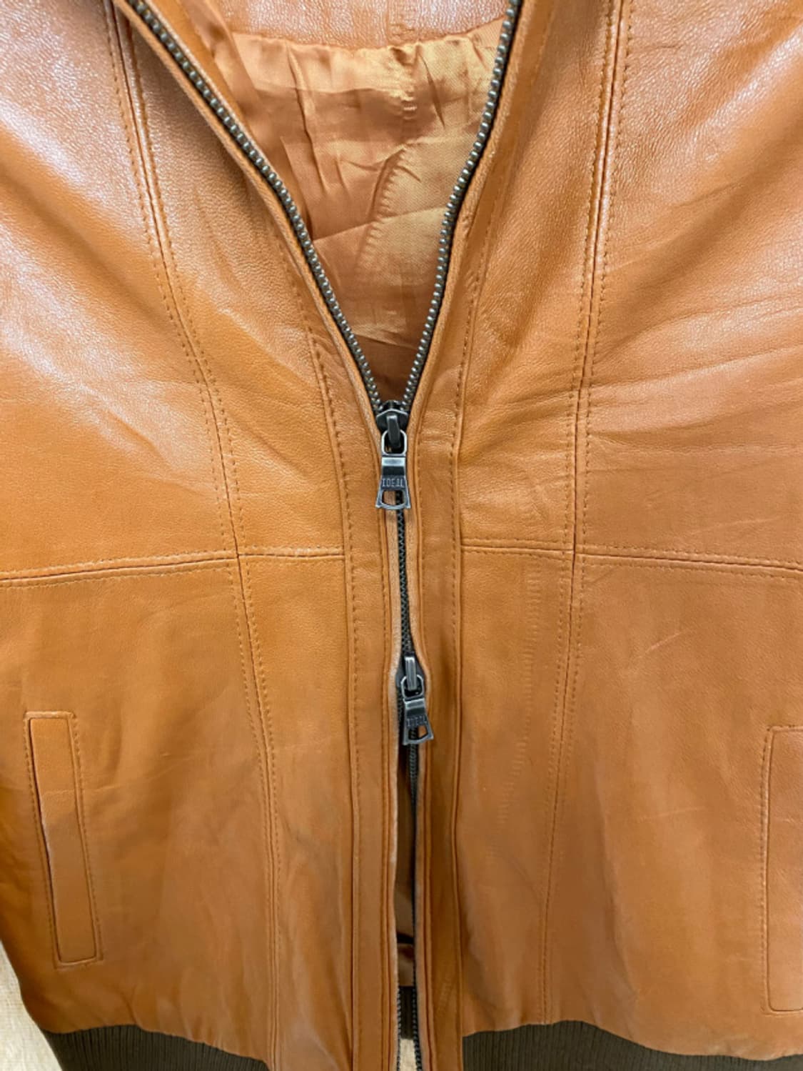 BEAMS BOY hooded leather jacket 상품이미지7