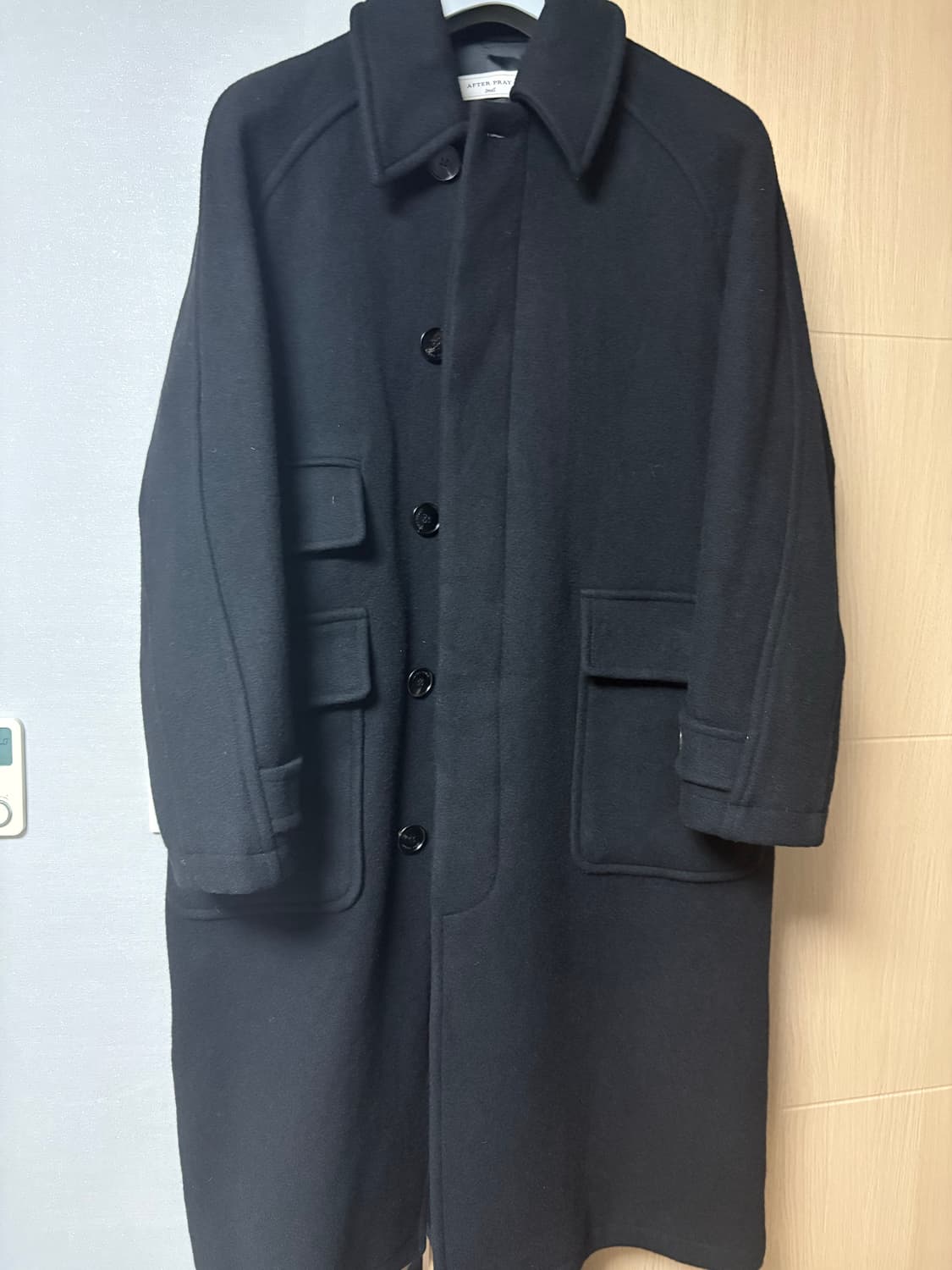 애프터프레이 투어리스트 발마칸 코트 블랙 상품이미지3