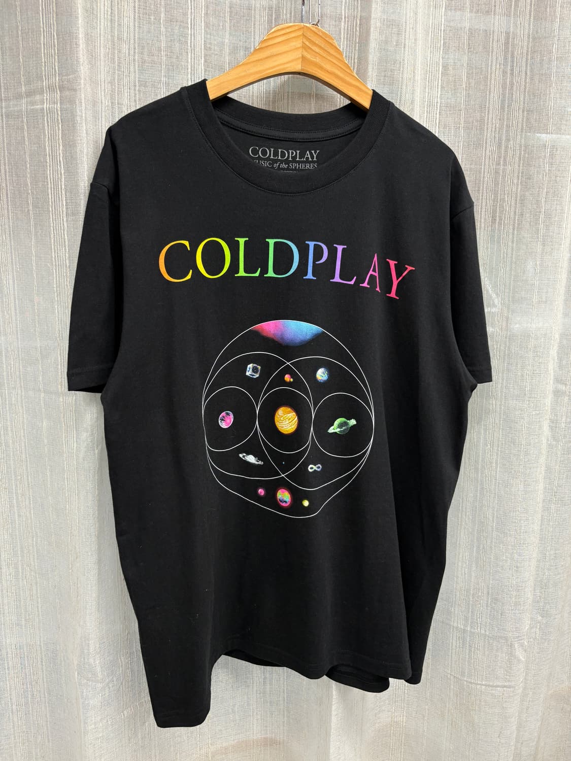 COLDPLAY 콜드플레이 월드투어 락 밴드 반팔티 상품이미지3