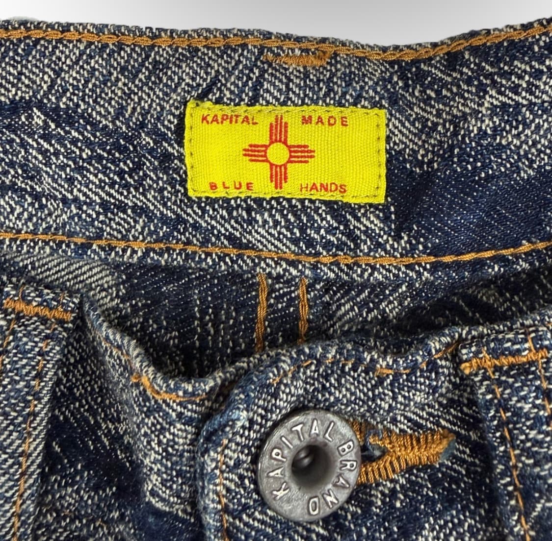 [28] 캐피탈 12oz 맥파이 데님 페더 부츠컷 데님 팬츠 오카벨보 상품이미지7