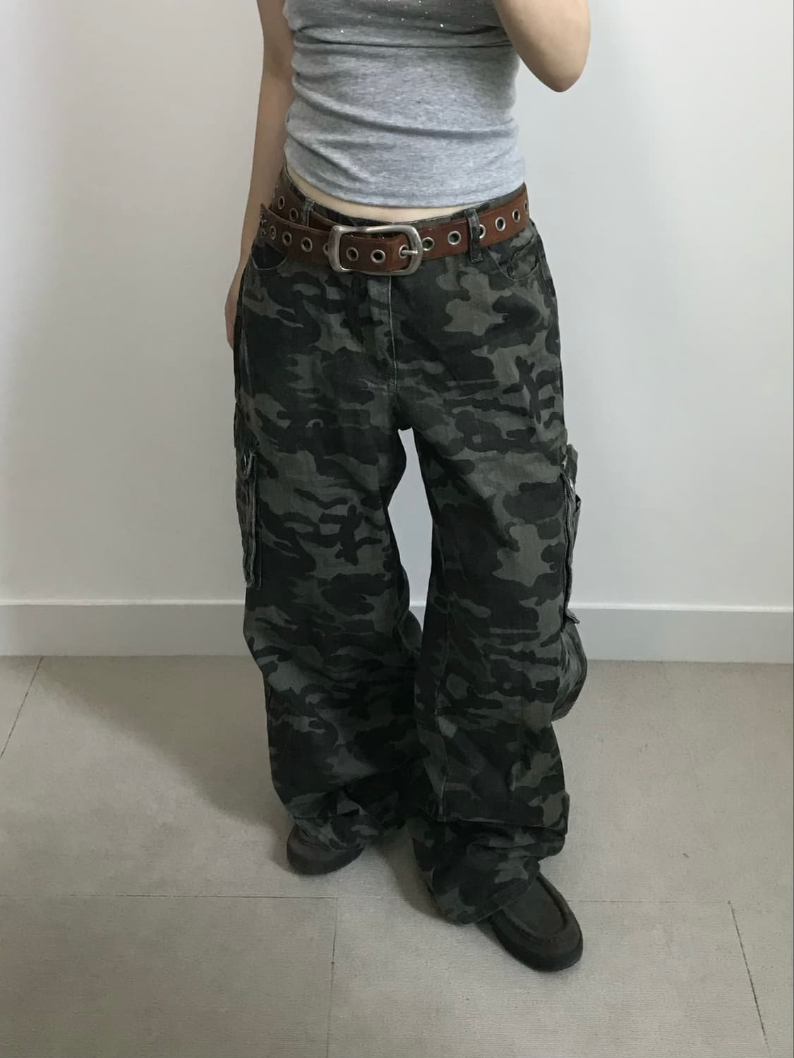 빈티지 카모 카고 팬츠 상품이미지1