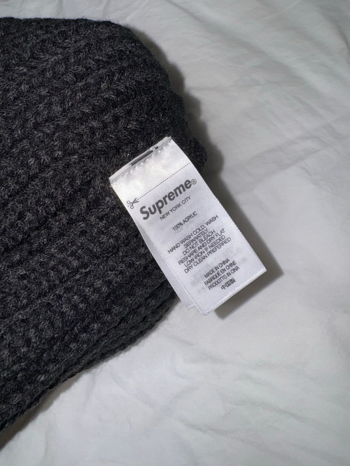 슈프림 클래식 로고 청키 립드 비니 블랙 상품이미지6