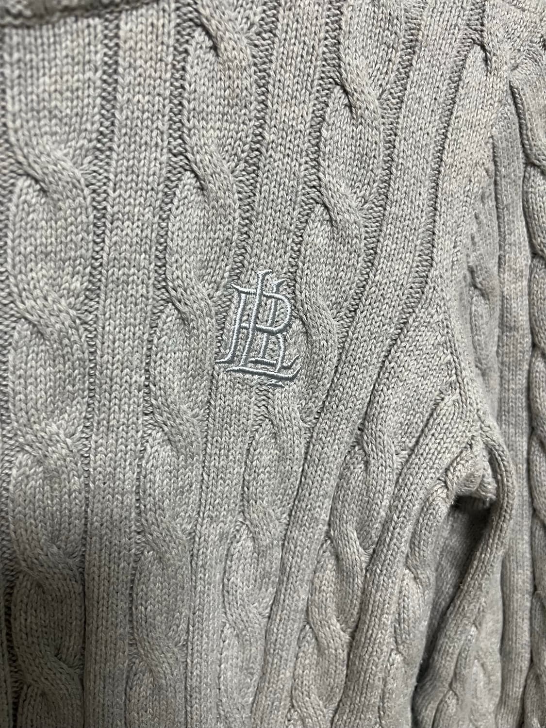 랄프로렌 꽈배기 니트 집업 상품이미지2