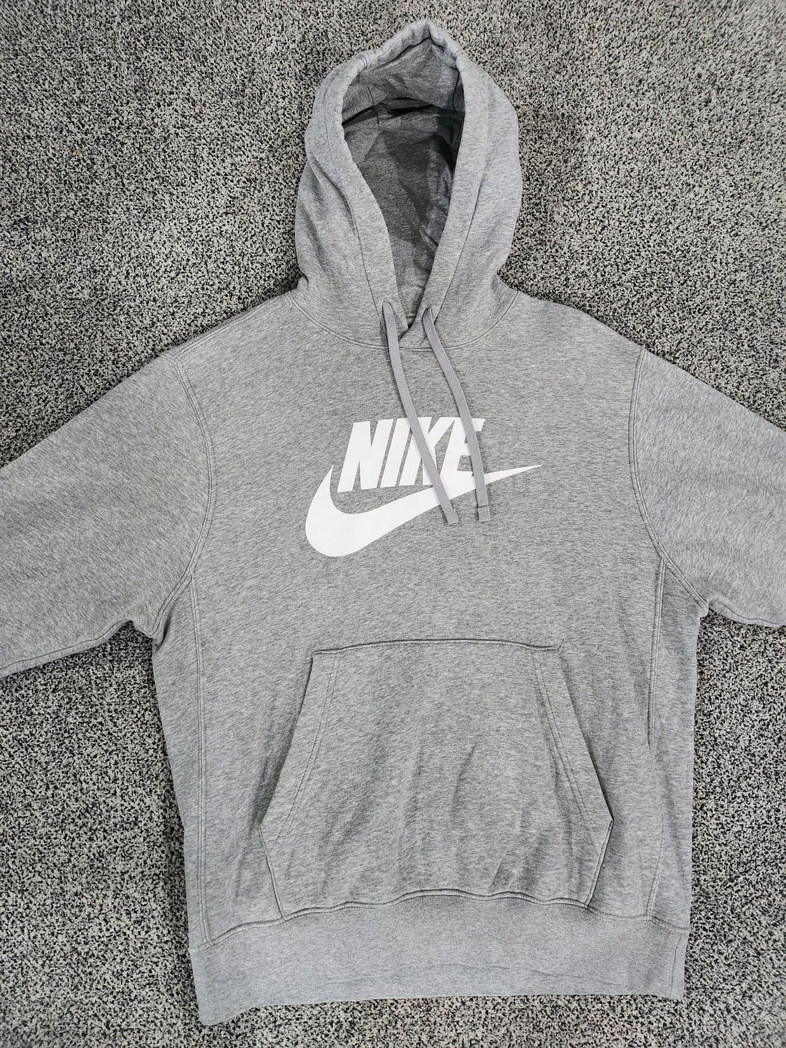 나이키(Nike) 빅 로고 그레이 후드 티셔츠 상품이미지1