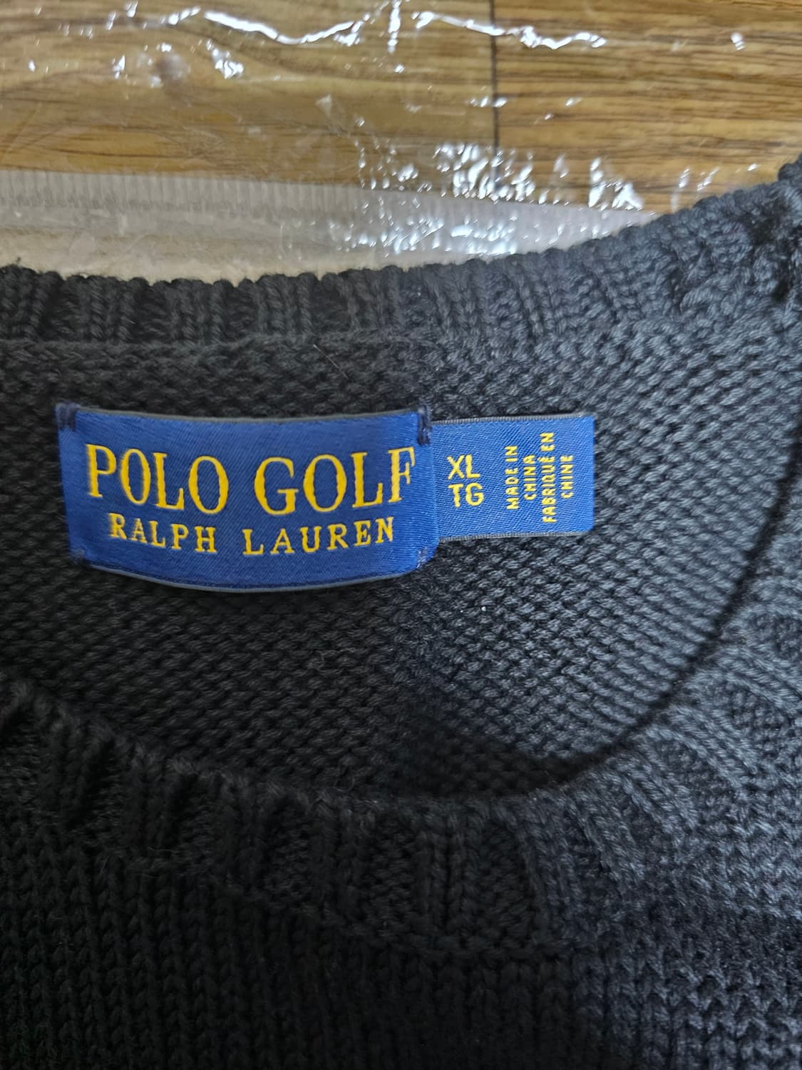 폴로 골프 베어 곰돌이 니트 블랙 XL 상품이미지4