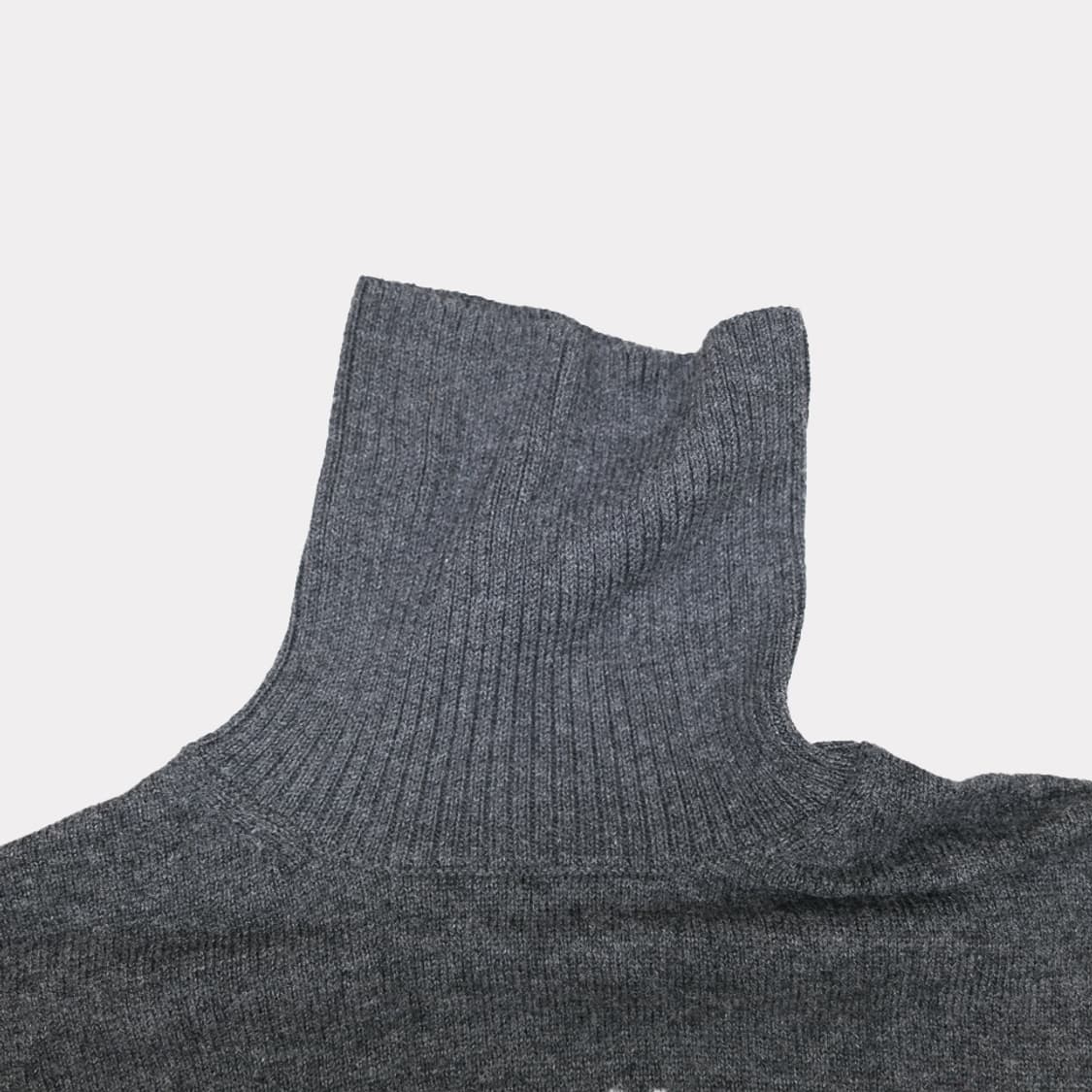 무인양품 울니트 하이넥 스웨터 그레이 L사이즈 +비니 상품이미지2