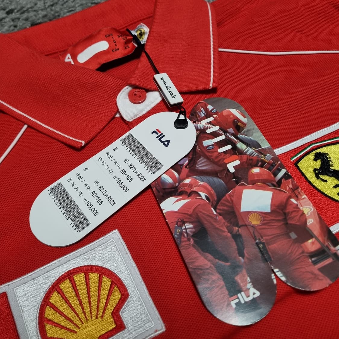 00s 휠라 페라리 카라티 L pk 긴팔 fila 빈티지 데드스탁 F1  상품이미지3