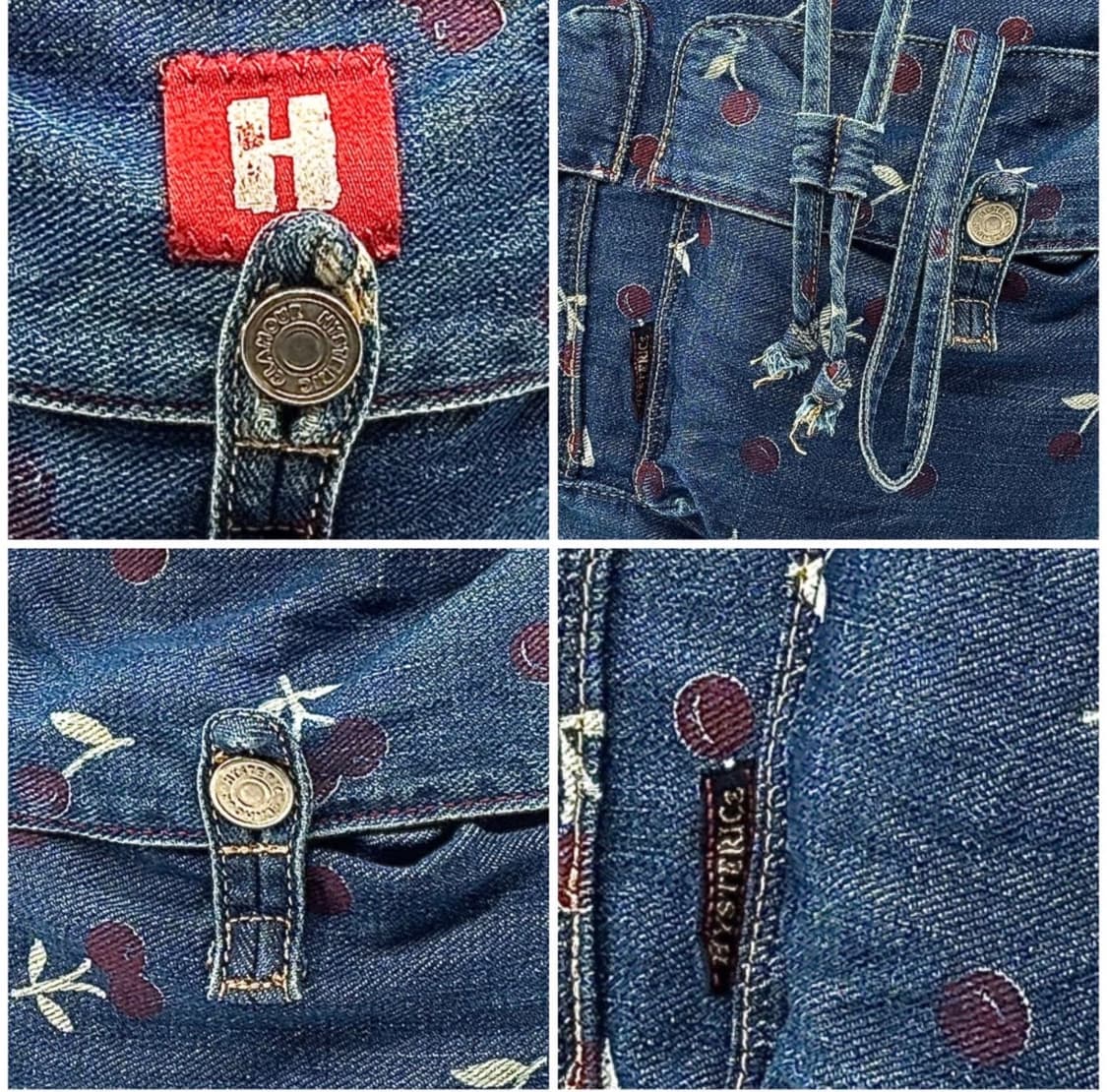 Hysteric glamour 히스테릭글래머 데님 체리 백팩 상품이미지5