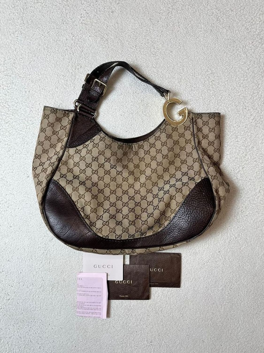 구찌 Gucci GG 로고 인터로킹 자가드 숄더백 A1868 상품이미지1