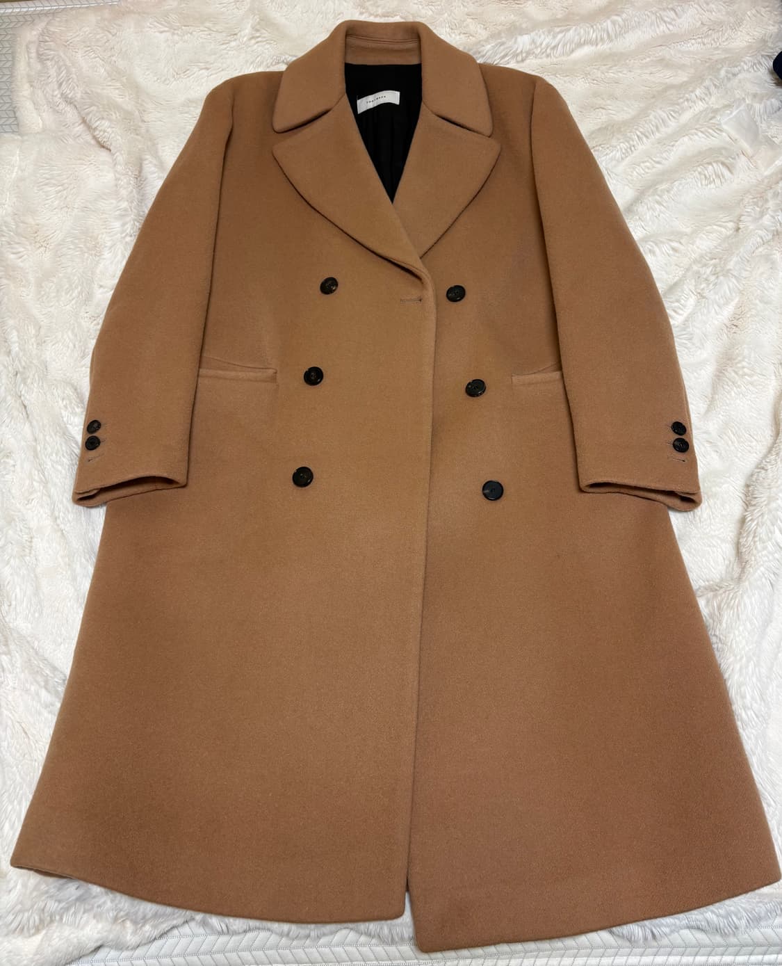 토니웩 더블 브레스티드 울 코트 카멜 / L 상품이미지1
