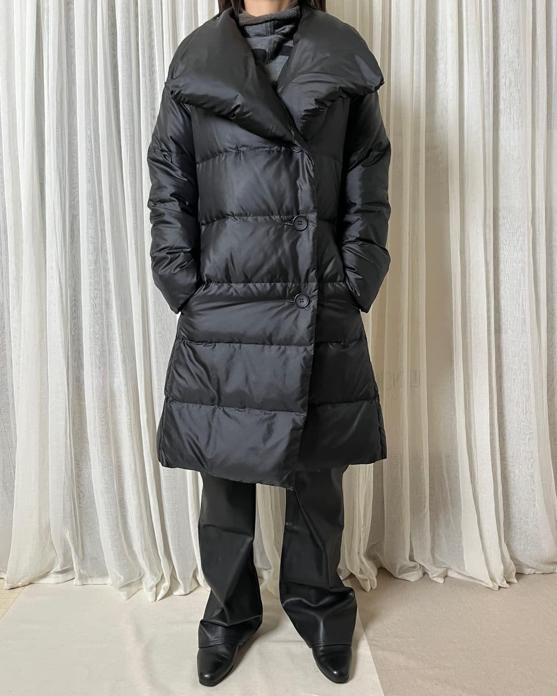 이세이미야케 빅카라 롱 다운코트 issey miyake 패딩코트 상품이미지8