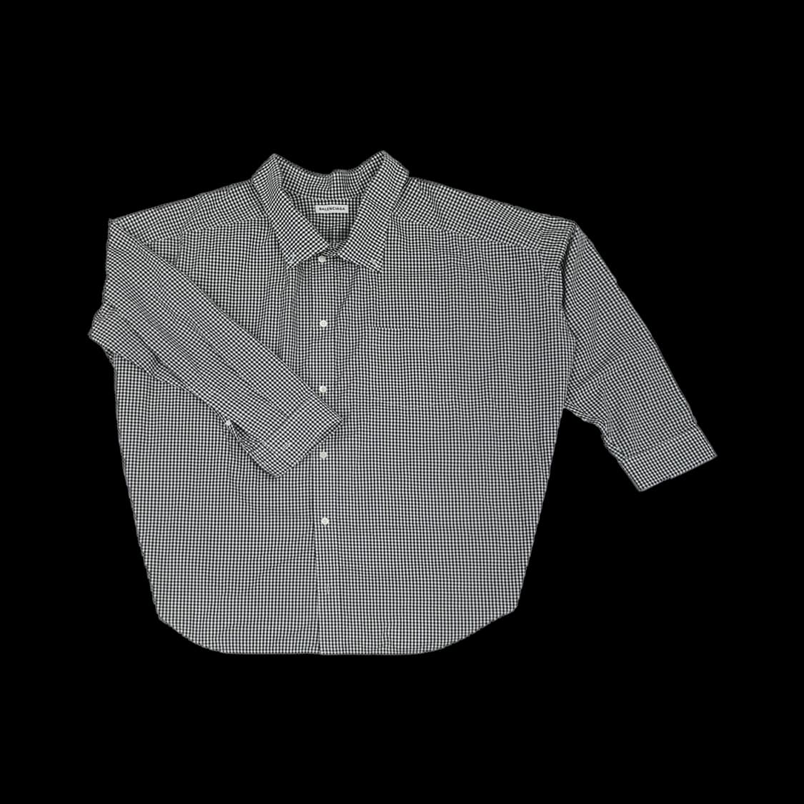 발렌시아가 622050 코쿤 스윙 셔츠 블랙 화이트 상품이미지1