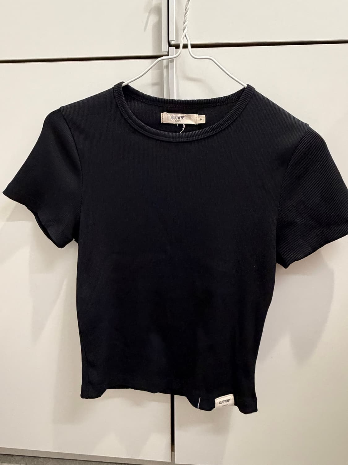 글로니 g classic rib crew neck tee bk 상품이미지1