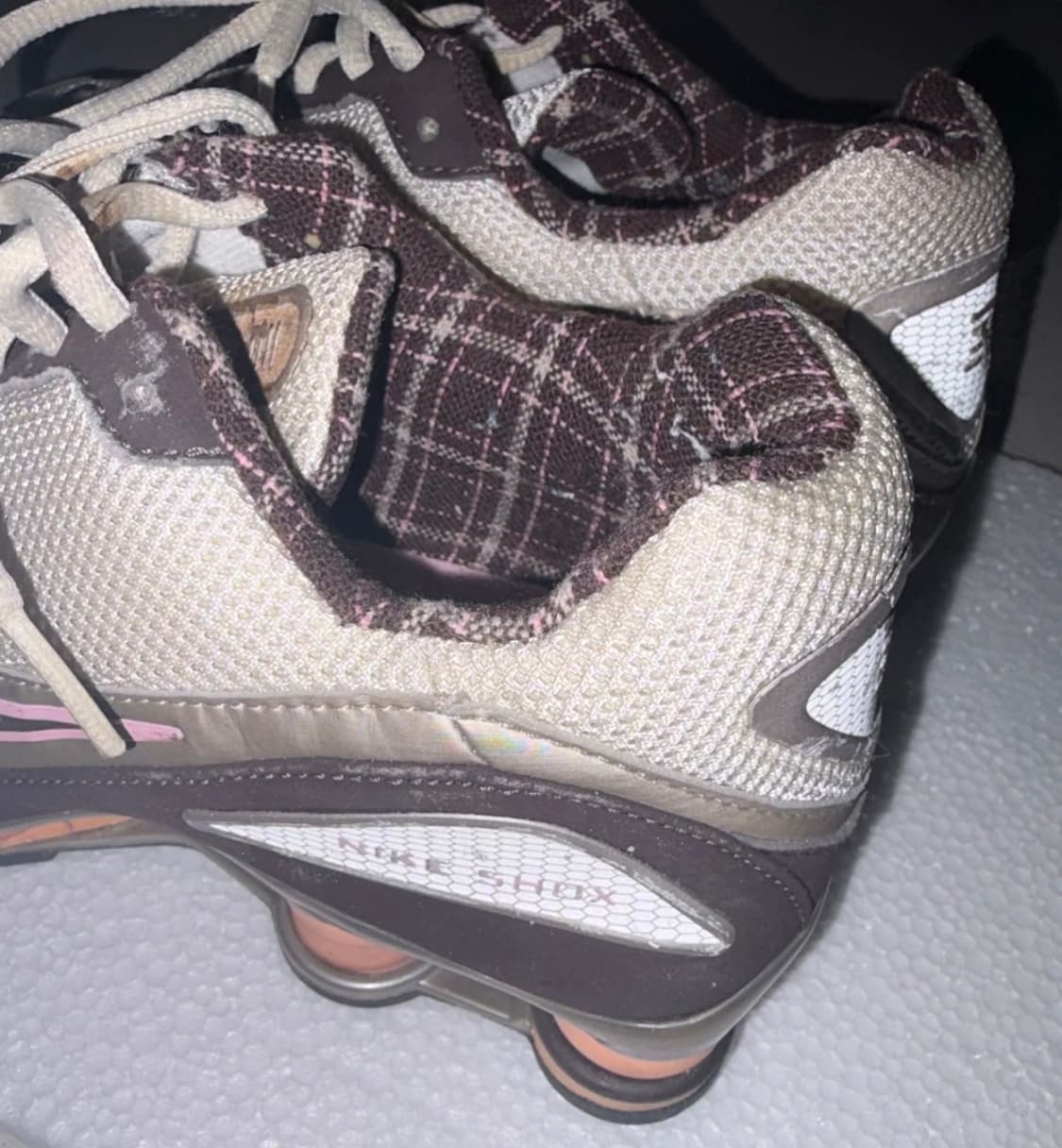 (빈티지) 나이키 샥스 운동화 브라운/핑크 240 상품이미지4