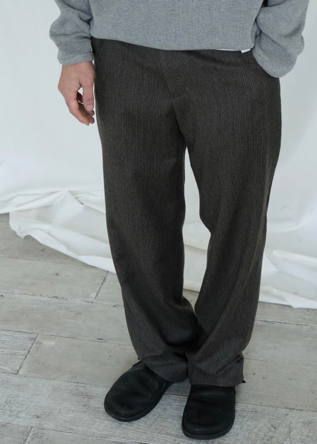 [1] 씨솔트 스트라이프 울 팬츠 상품이미지4