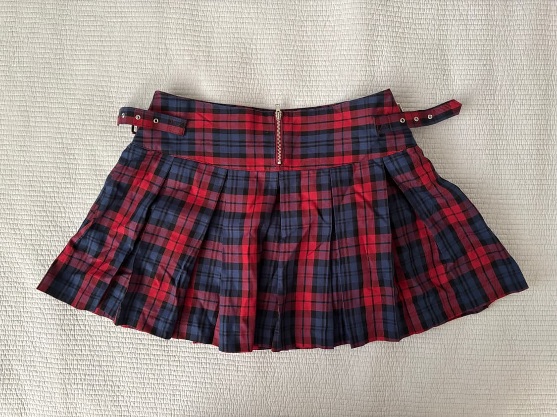 큐리티 버클 플리츠 스커트 상품이미지2