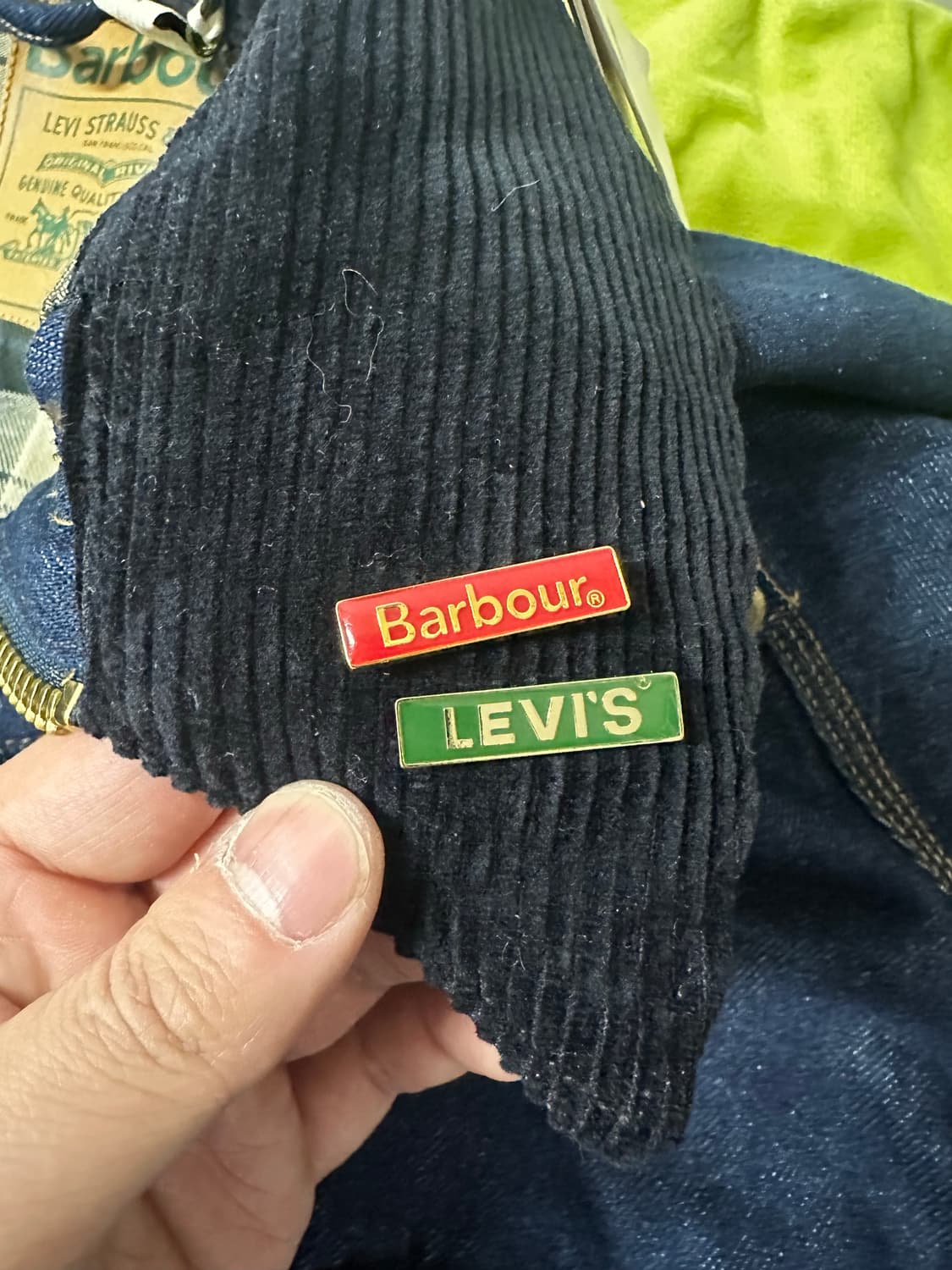 바버x리바이스 데님 비데일 지켓 M 상품이미지6