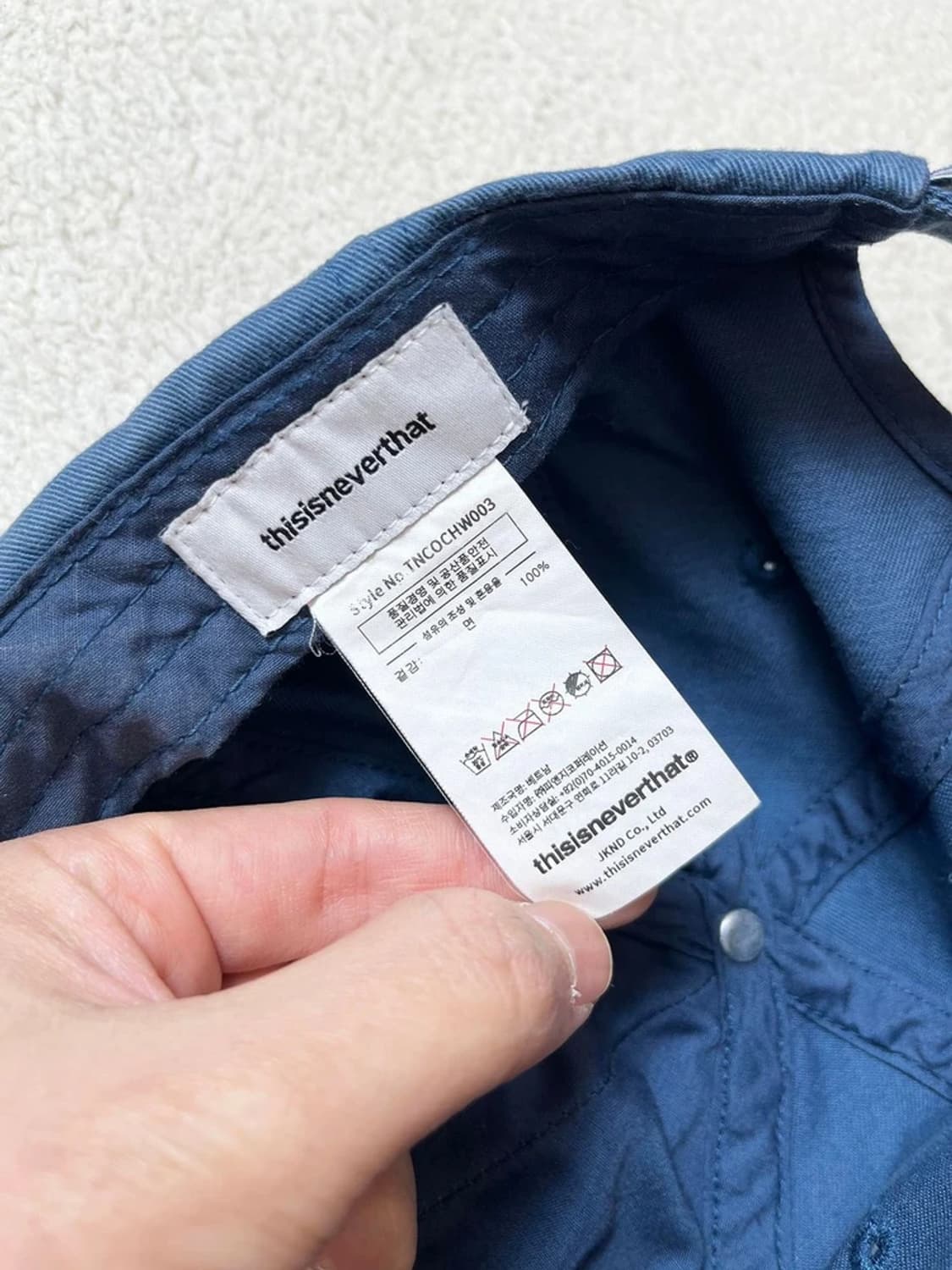 디스이즈네버댓 자수 로고 볼캡 A1848 상품이미지6