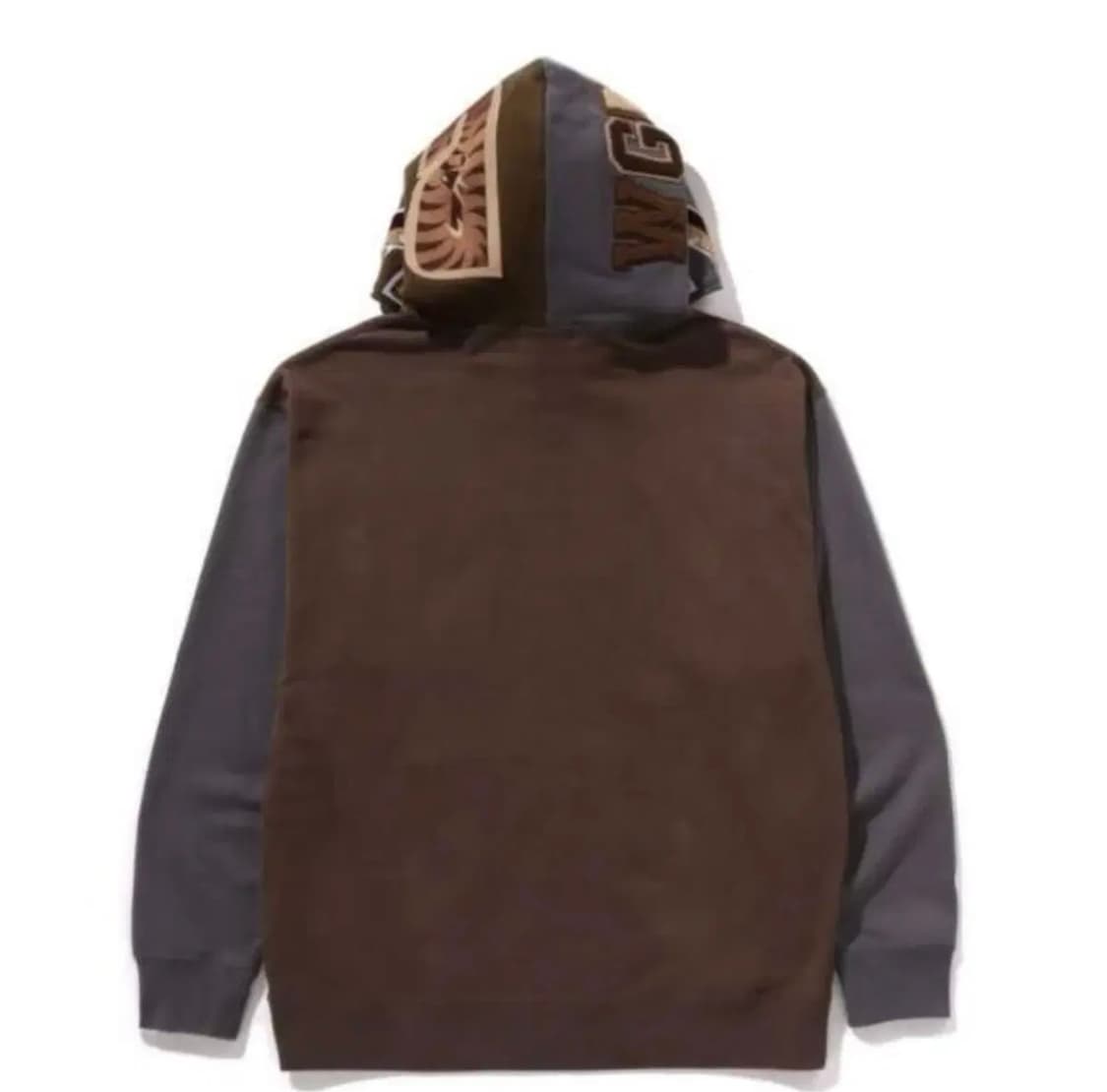 베이프 샤크 풀 지퍼 후드 티셔츠 #2 베이지 M 상품이미지2