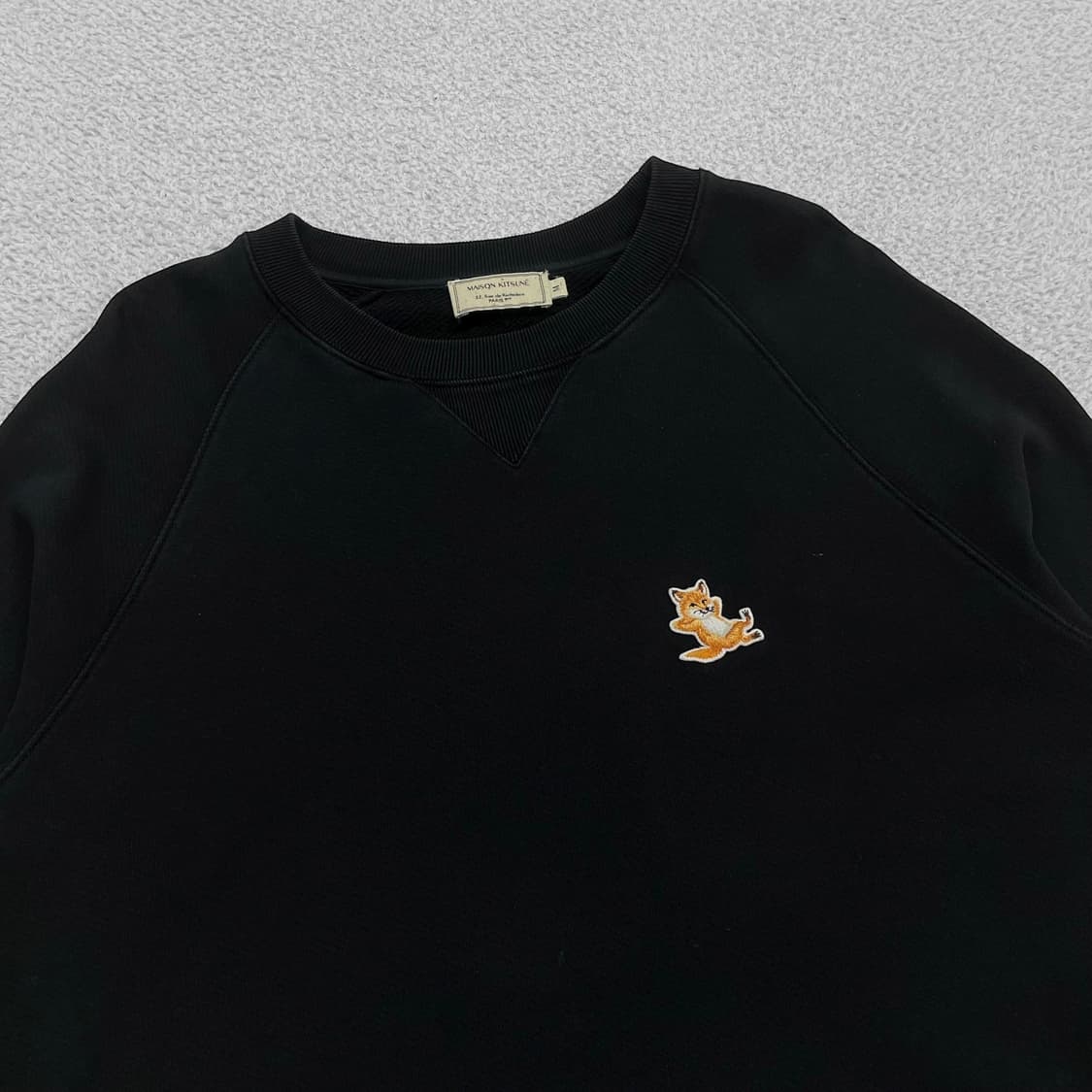 메종키츠네 칠렉스 폭스 맨투맨 블랙 상품이미지2