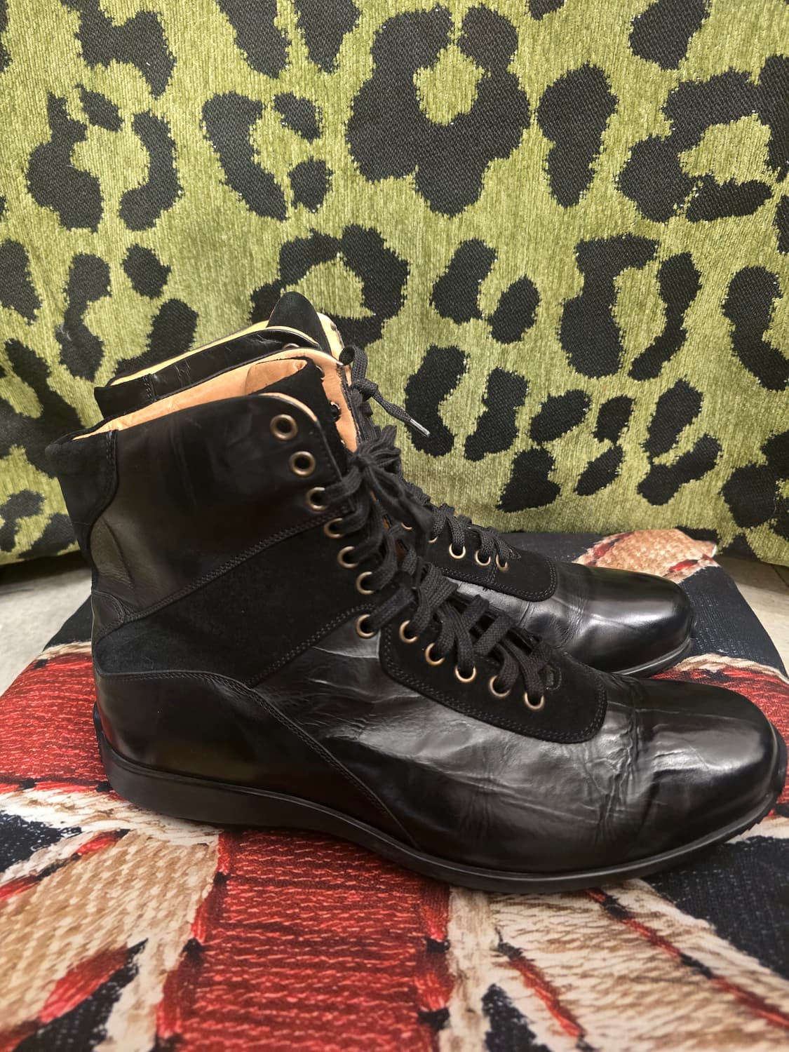 GOMMUS이탈리아 빈티지 레더 하이탑 부츠 상품이미지3