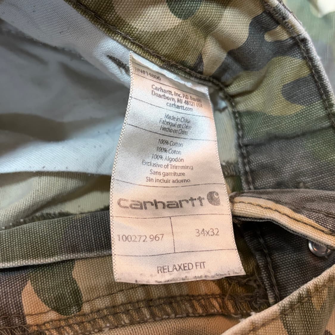 Carhartt 릴렉스핏 카고 워크 팬츠 (34) 상품이미지4