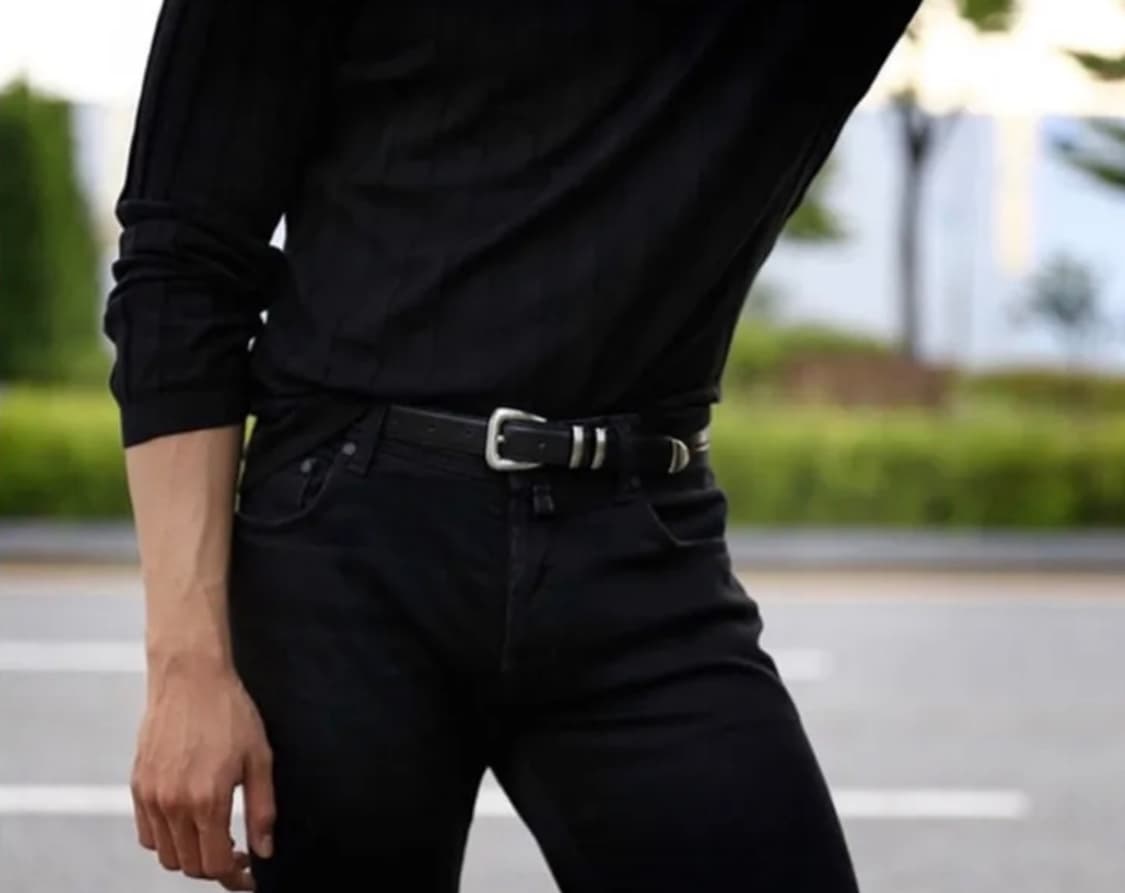 세비지 110 레더 벨트 블랙 상품이미지4