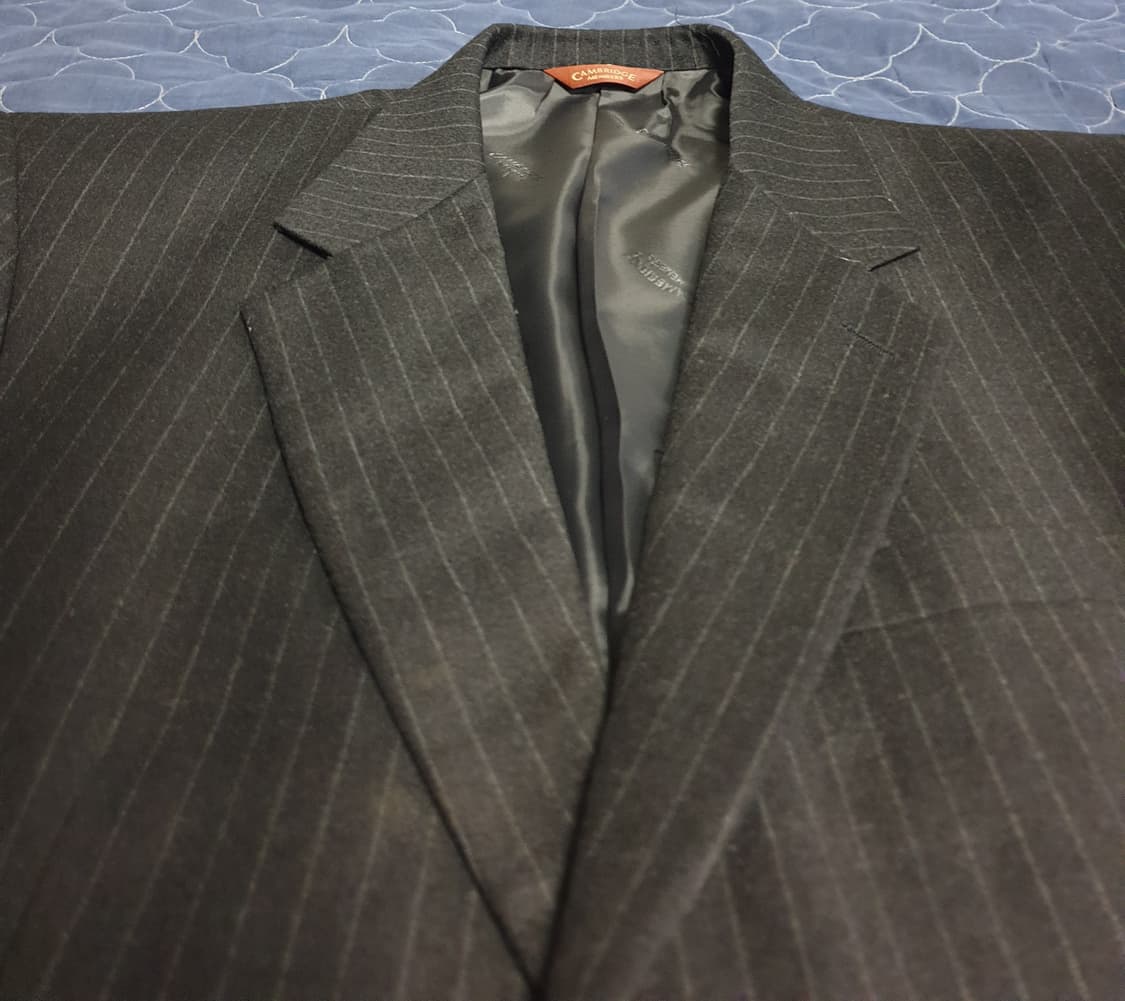 캠브리지 멤버스 캐시미어 울 클래식 스트라이프 블레이저 (100) 상품이미지2