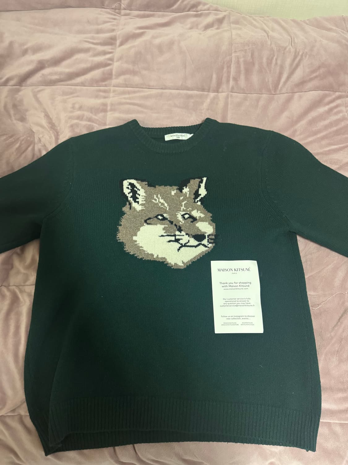 메종키츠네 빅폭스헤드 니트 XL 상품이미지1