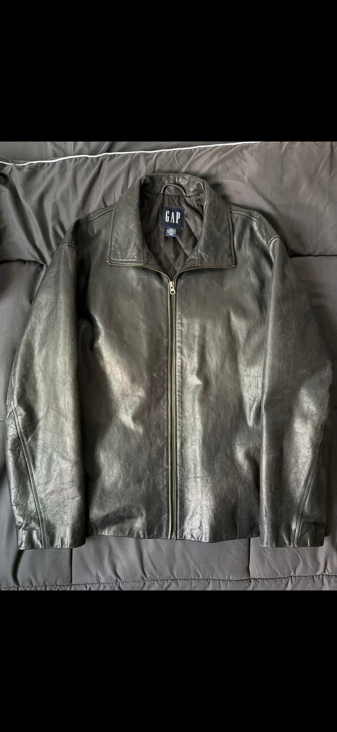 올드 갭 풀집 빈티지 리얼레더 자켓 상품이미지3