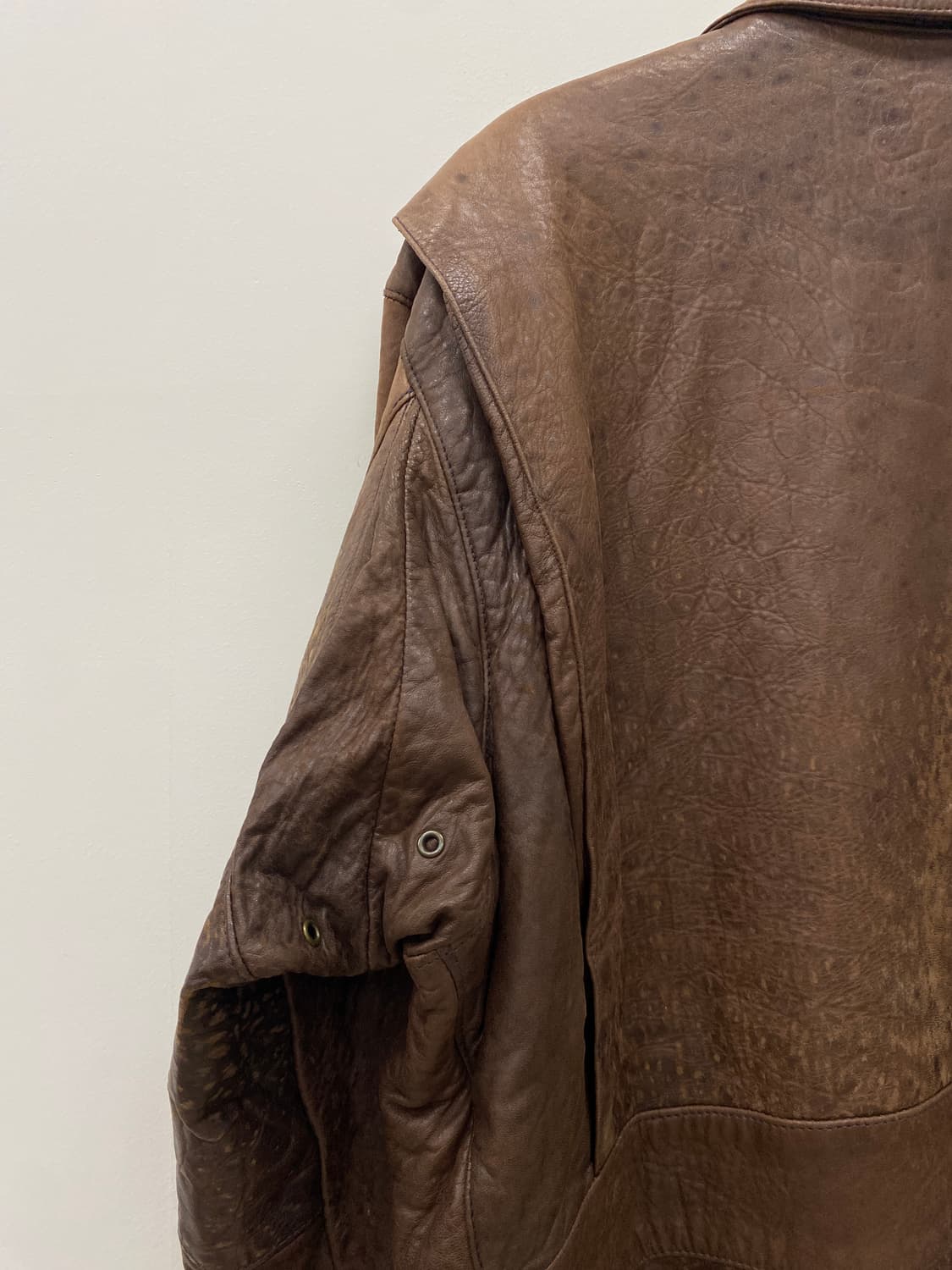 80‘s 골든베어 레더 봄버 자켓 상품이미지10