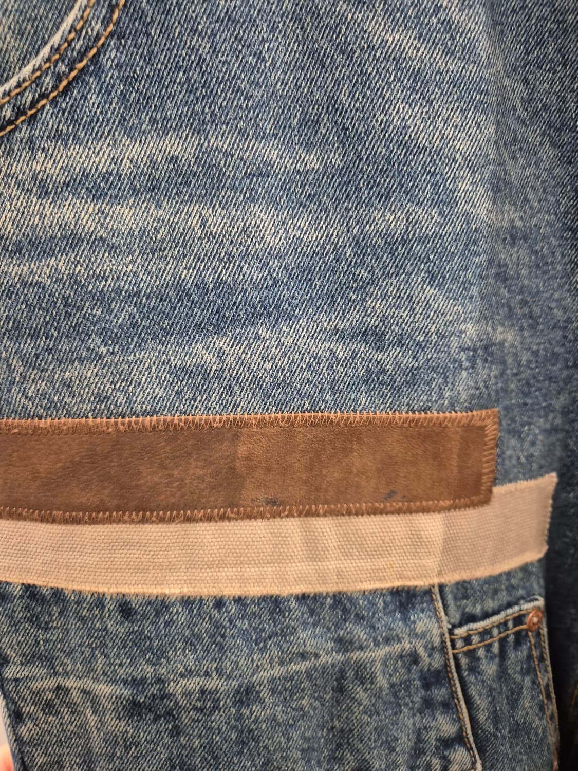 Andersson Bell 패치워크 와이드 데님 팬츠 M 상품이미지5