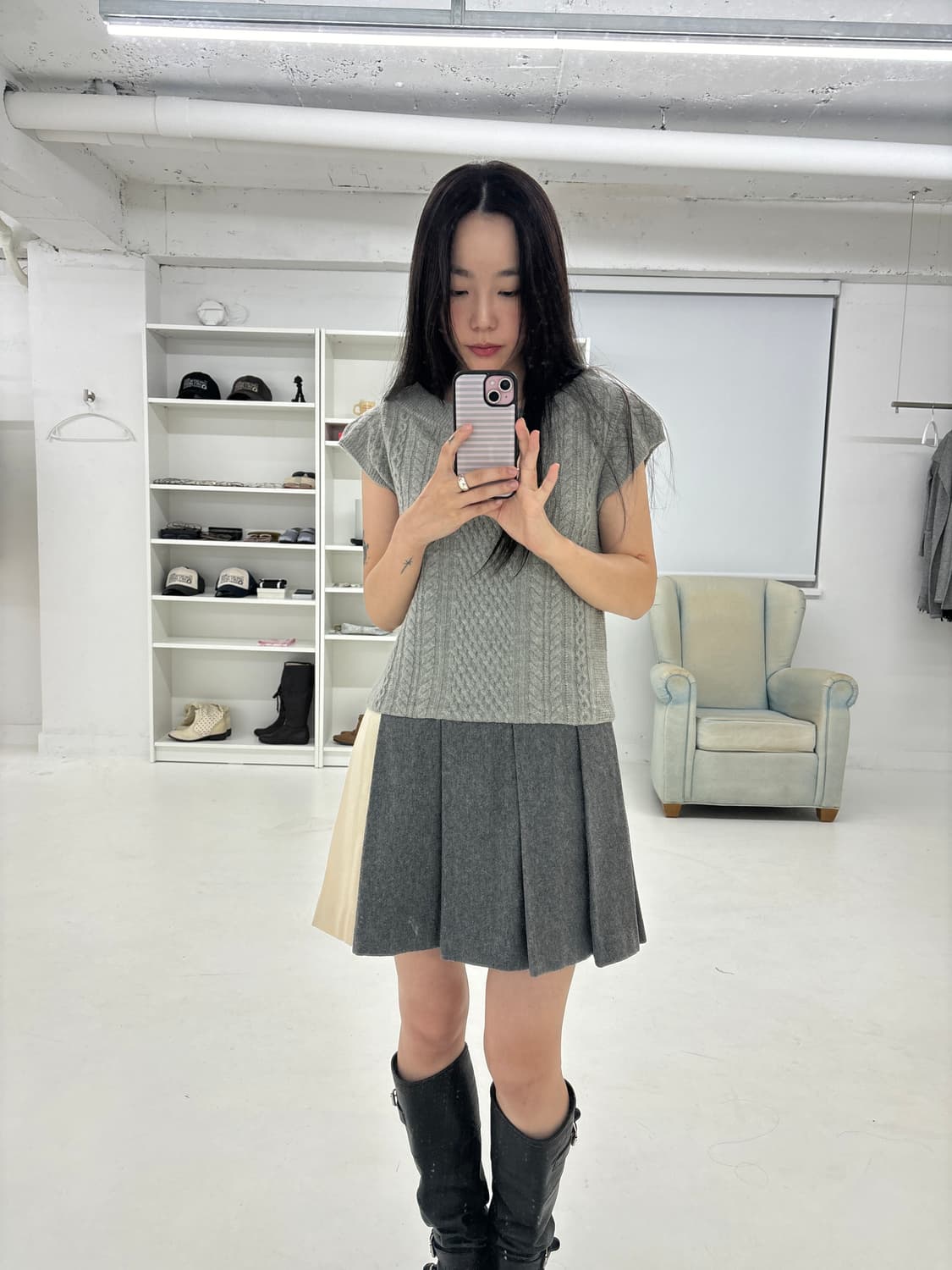 sacai luck wool knit dress 상품이미지8