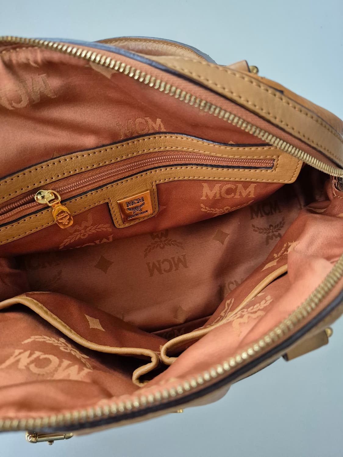 MCM 비세토스 브라운 토트백 상품이미지10