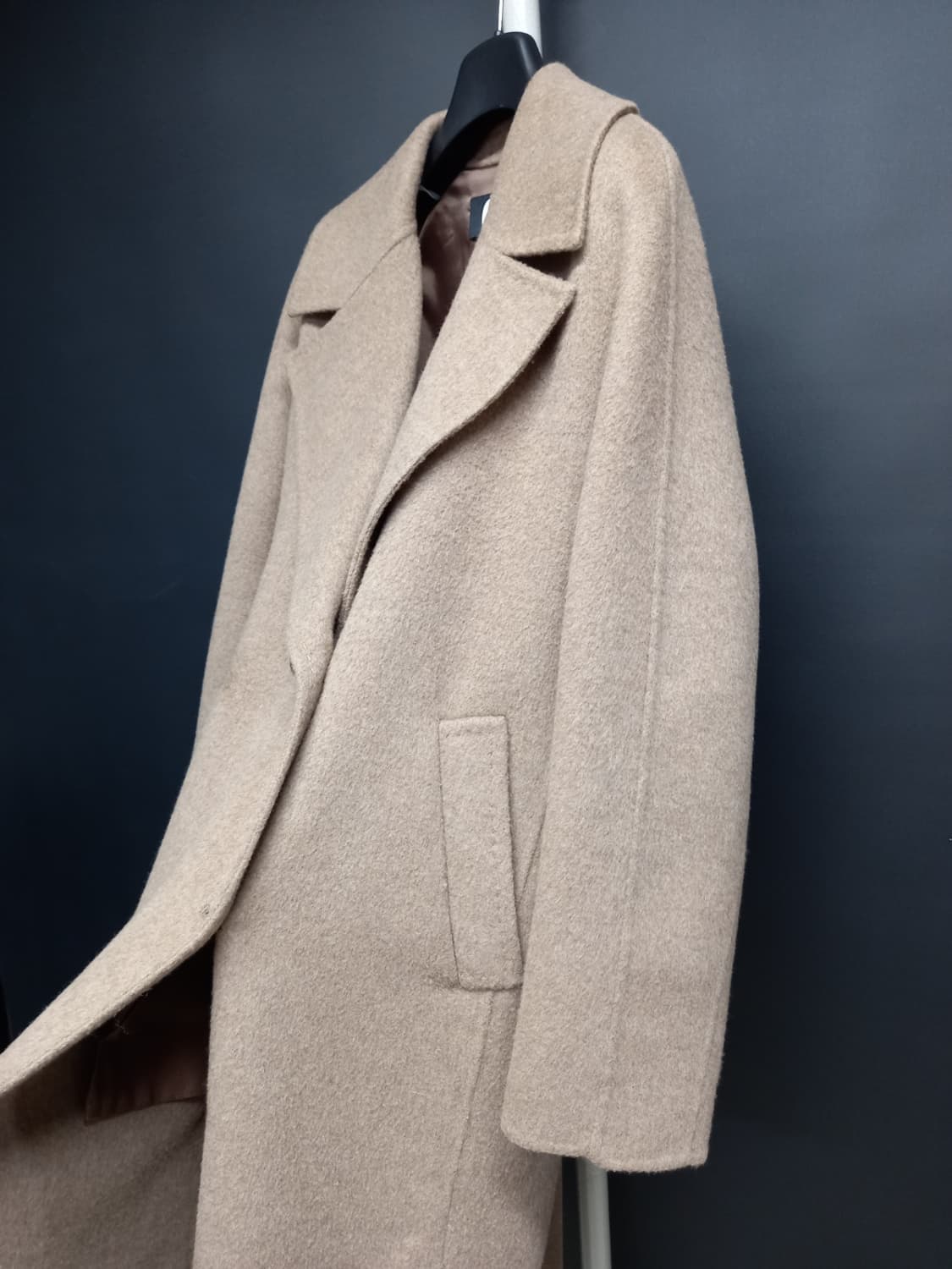 듀엘 춘추동 캐시미어블랜 핸드메이드 맥시 롱 코트 55.66 상품이미지5