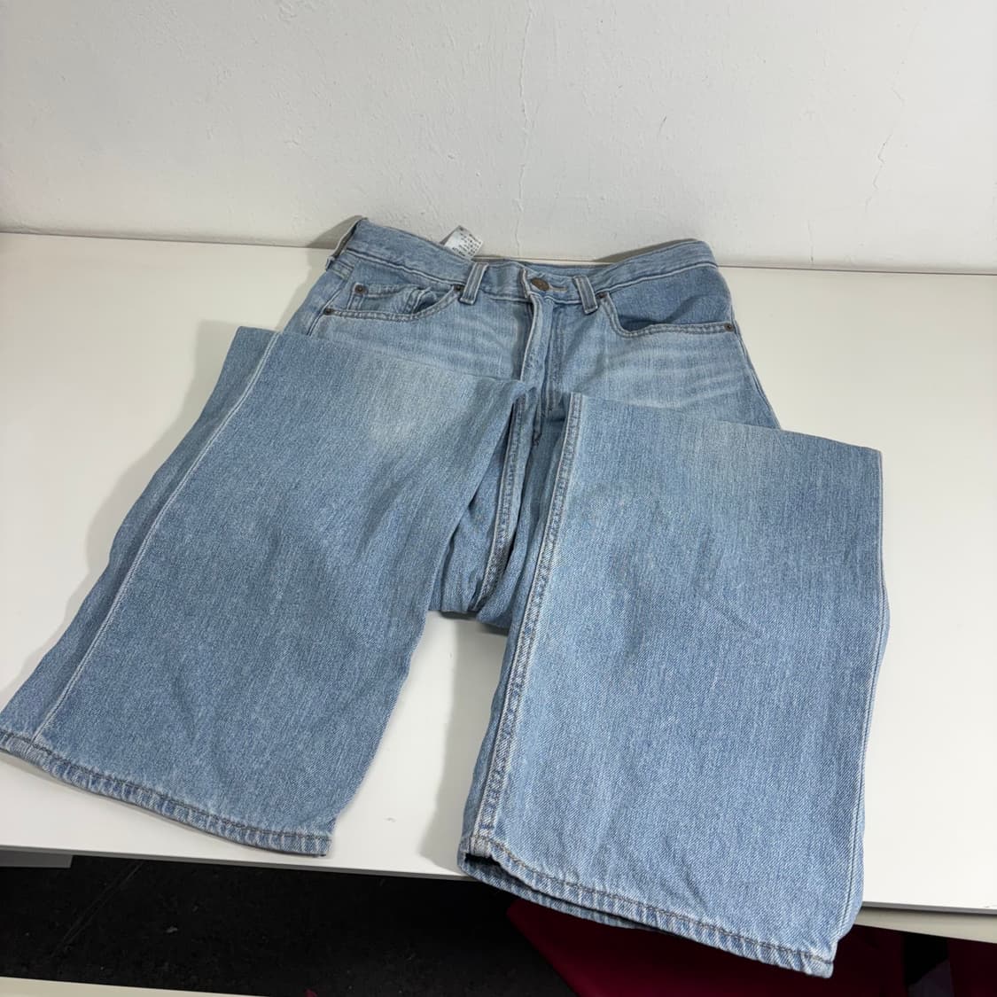 28 우먼M 리바이스 연청 일자핏 데님팬츠 상품이미지5