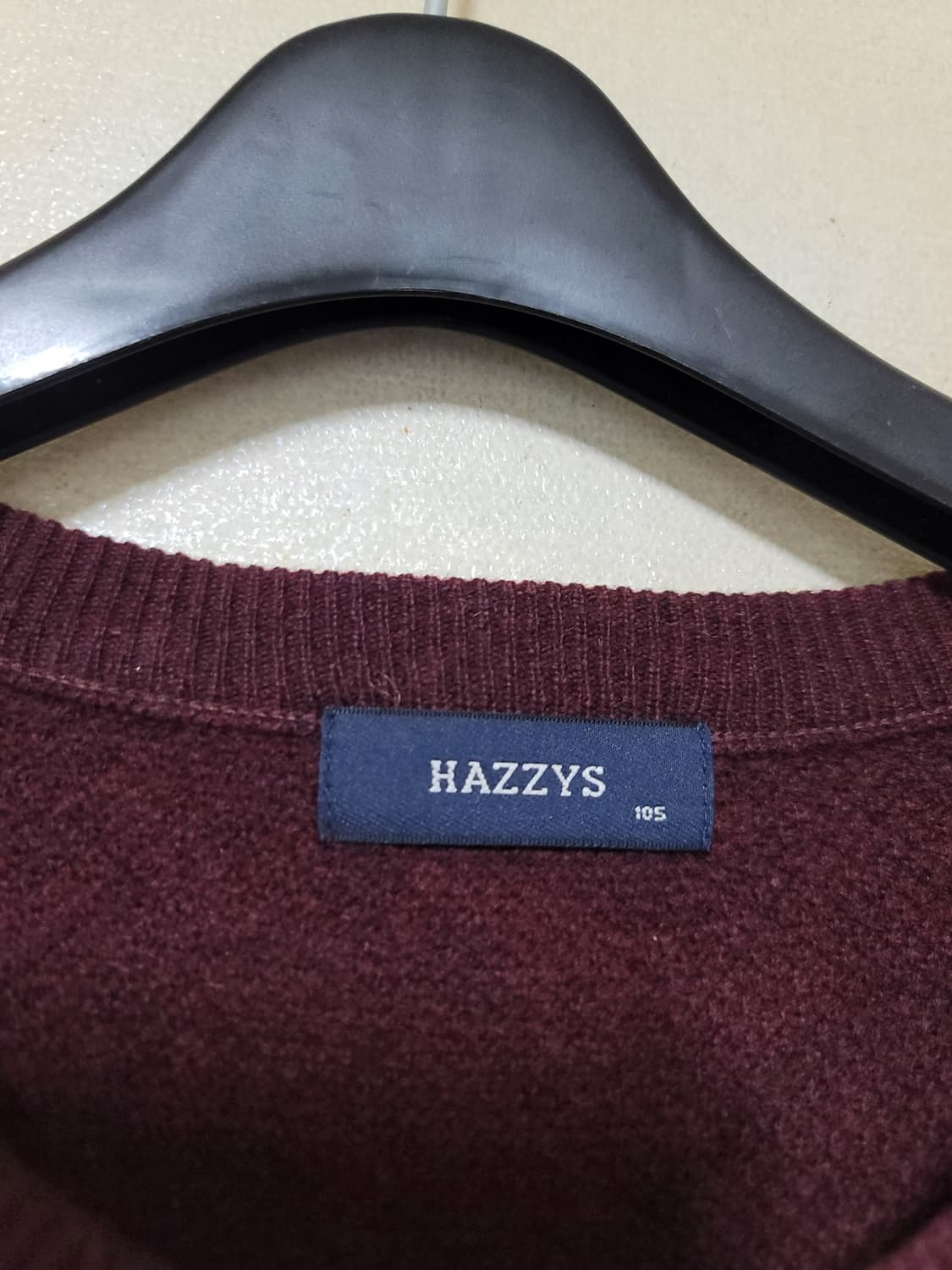 헤지스 버건디 니트 상품이미지6