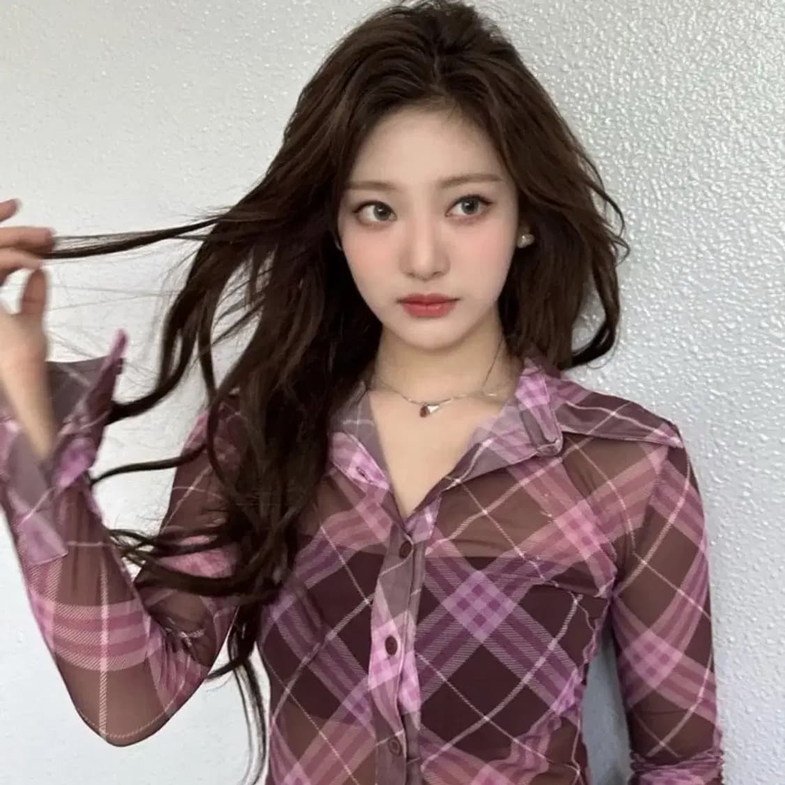 와이낫어스 체크 셔츠 S 상품이미지1