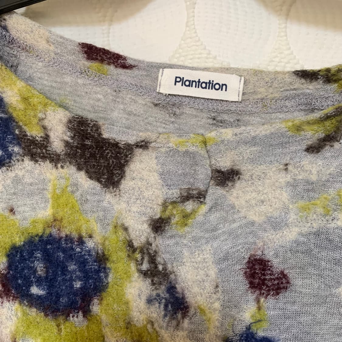 plantation 오일 페인팅 울 원피스 상품이미지4