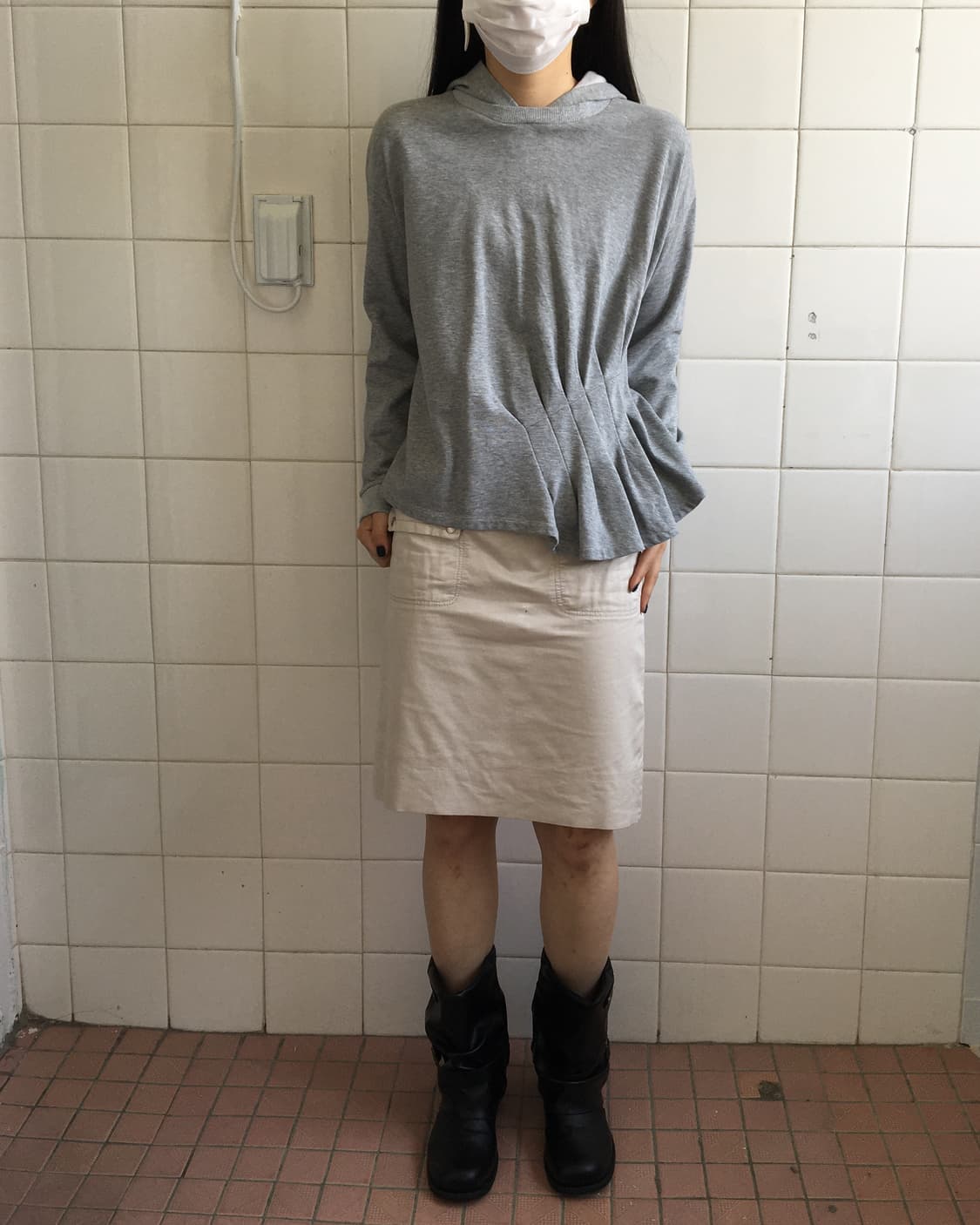 Pin tuck point hood 상품이미지1