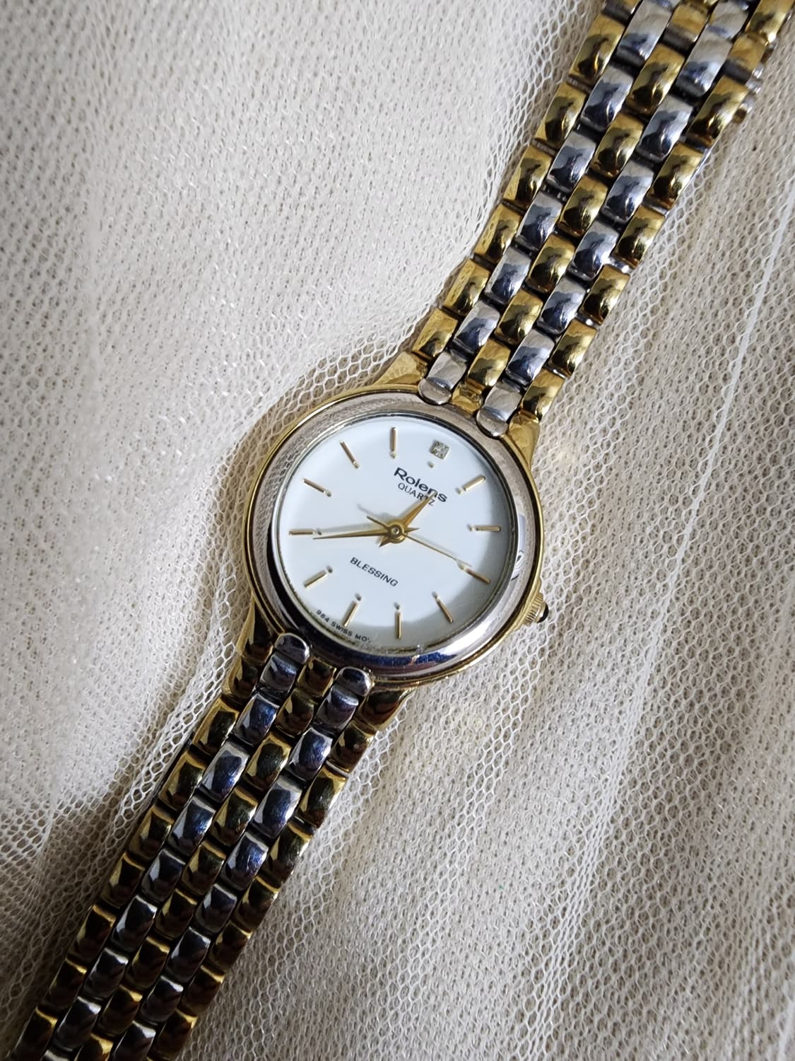 Rolens 로렌스 금장 콤비 여성 시계 상품이미지1