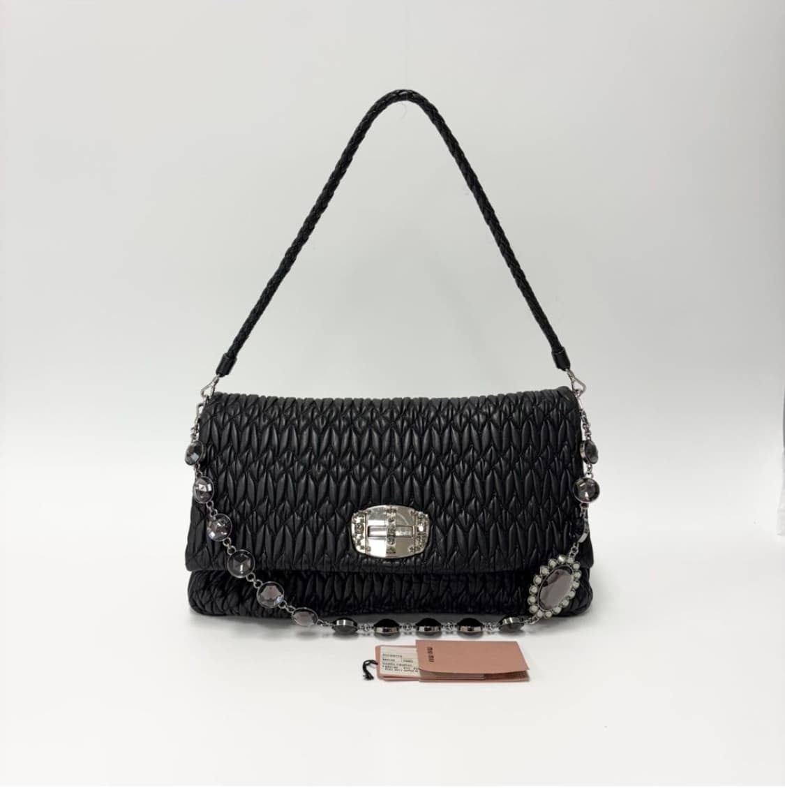 미우미우 아이코닉 나파 크리스탈 숄더백 상품이미지10