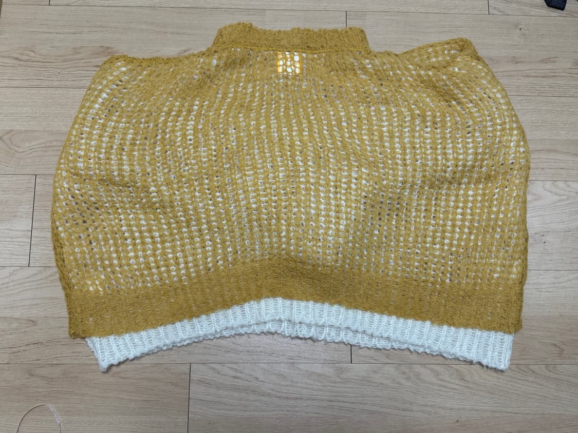 AIREI 옐로우 레이어드 스웨터 상품이미지2